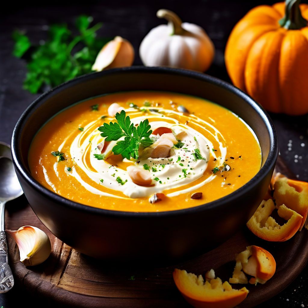sopa de abóbora cremosa