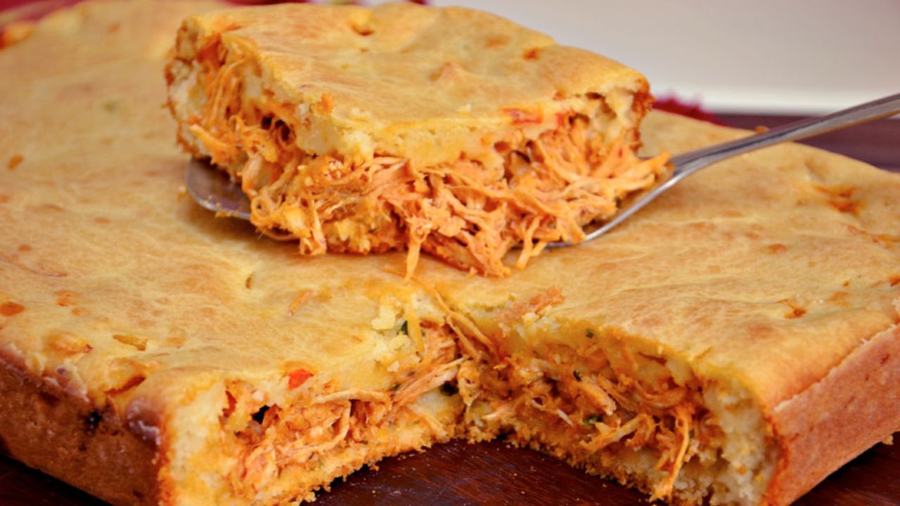 Torta de Frango no Liquidificador
