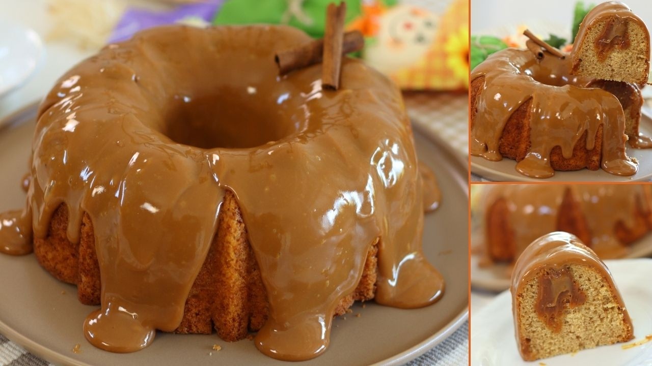 bolo de churros com cobertura